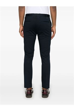 Navy blue cotton blend tailored trousers PT TORINO | COASX0Z00FWDSD590370